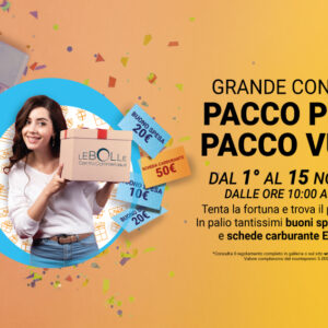 GRANDE CONCORSO PACCO PIENO PACCO VUOTO